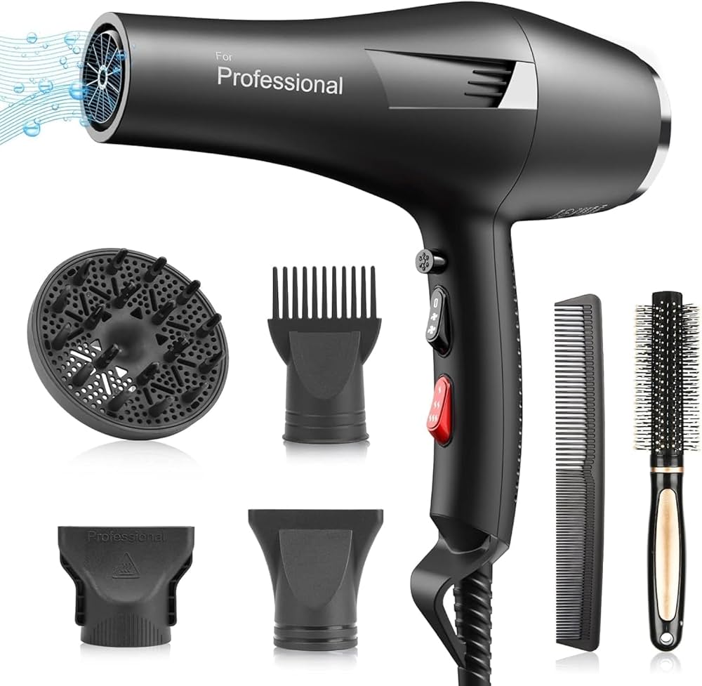 ヘアドライヤー HOLISTIC CURE BLOW DRYER Faszin Ionic Hair Dryer, Professional Ion Blow Dryer, AC